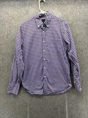 J.Crew Shirt Men Small Multicolor Check Long Sleeve Button Up Slim Cotton